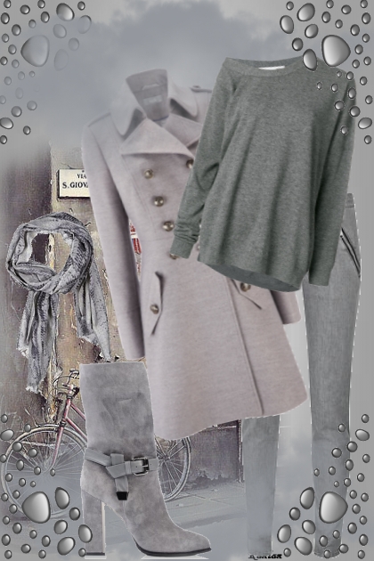 Gray foggy morning!- Fashion set