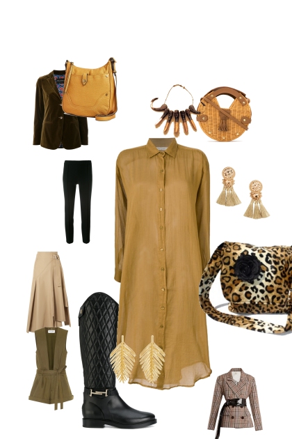 сафари охота- Combinaciónde moda