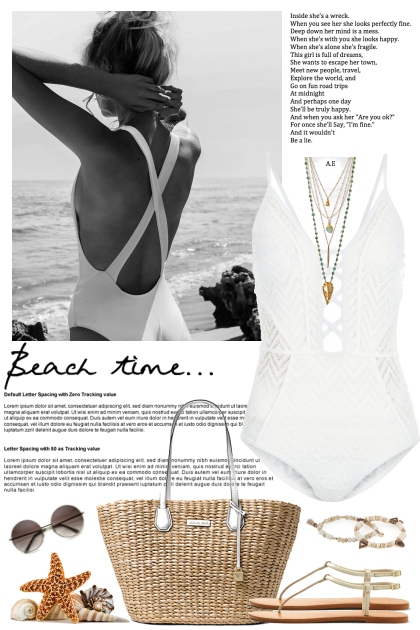 Beach time- Combinazione di moda