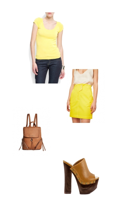 Yellow vests- Combinazione di moda