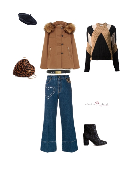 Causal glamour outfit- Combinazione di moda