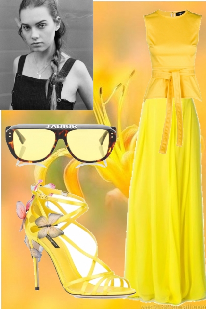 Yellow Summer- combinação de moda