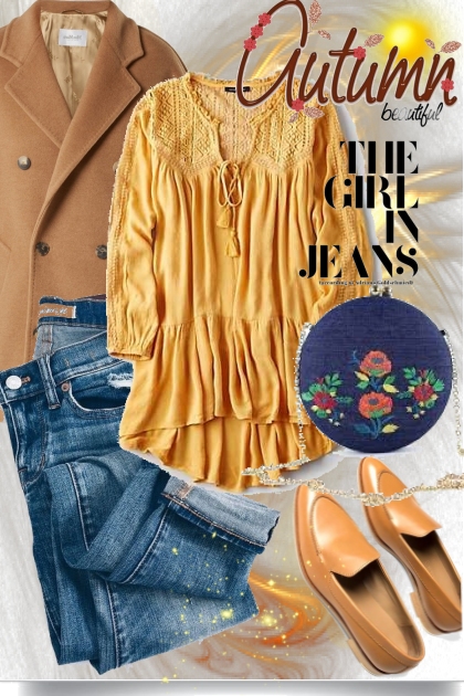 The girl in jeans- Combinaciónde moda