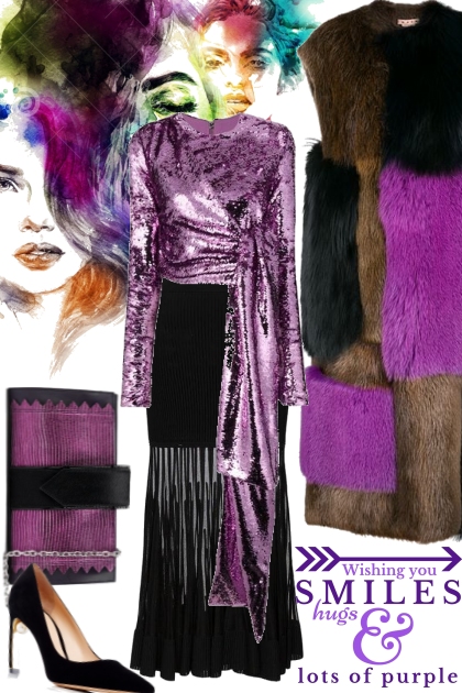 Lots of purple- Combinazione di moda