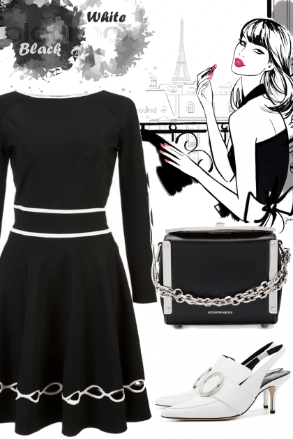 Black and White !!- Fashion set