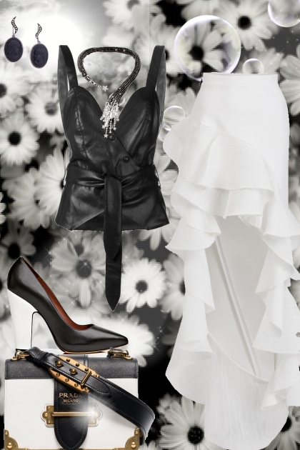 Black and White Daisy- Combinazione di moda