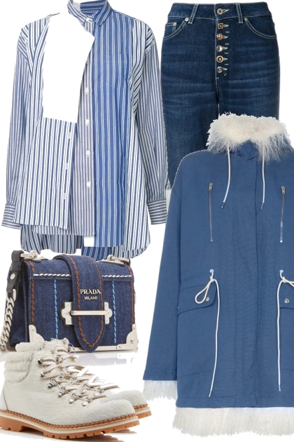 Striped shirt- Combinazione di moda