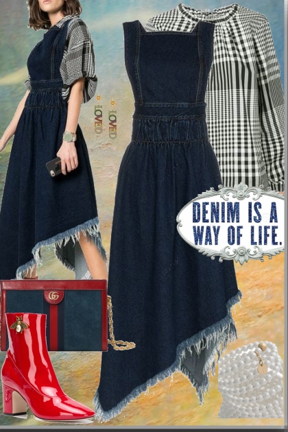 Denim is a way of life- Модное сочетание