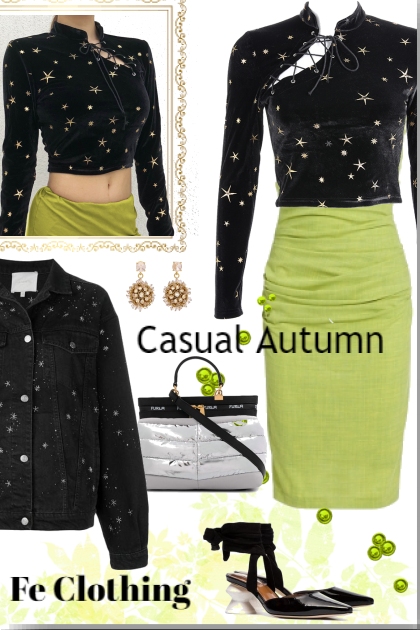 Green Casual Autumn - Combinaciónde moda