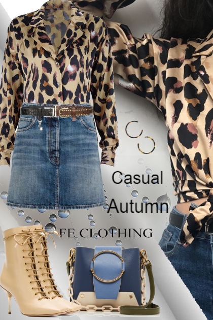 Casual Autumn FeClothing ##- Combinaciónde moda