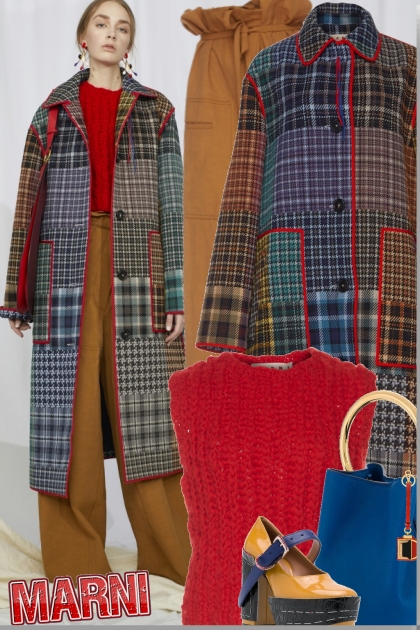 Marni Multicolor Coat- Fashion set