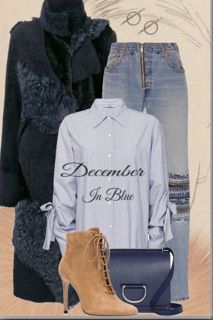 December in blue - Fashion set