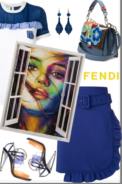 fendi blue- Fashion set