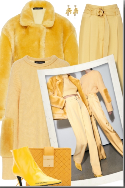 Yellow Monogram- Fashion set