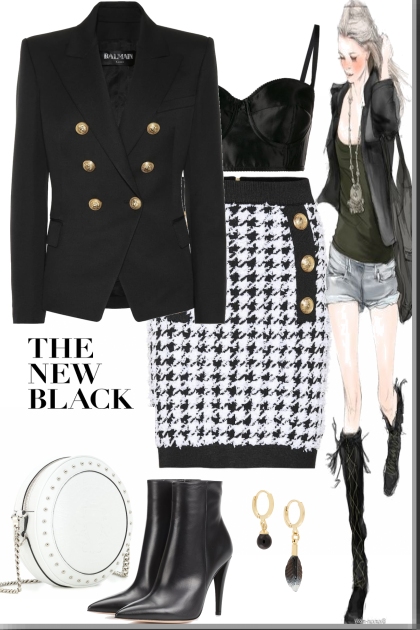 The New Black & White- Combinazione di moda