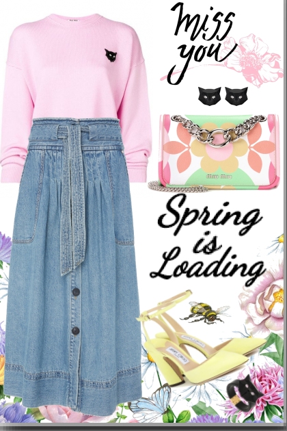 Spring is loading - combinação de moda