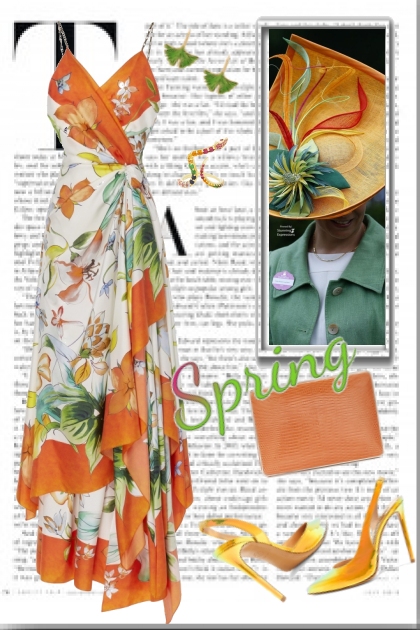 Spring Floral dress- Fashion set