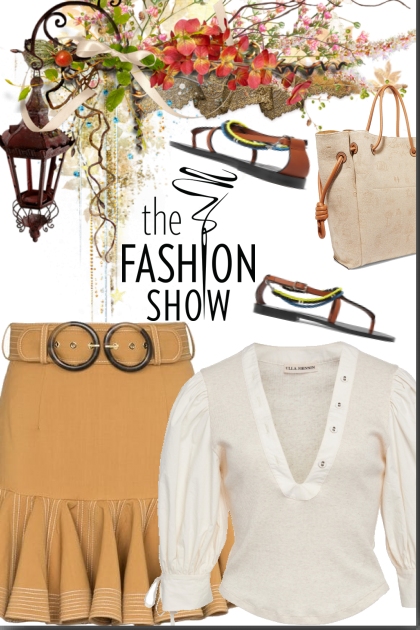 The fashion show- combinação de moda