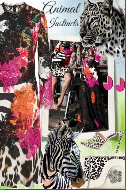 Zebra and Leopard- combinação de moda