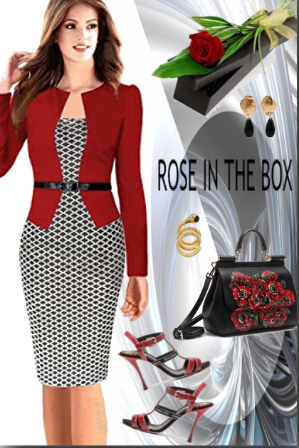 ROSE IN THE BOX- Combinazione di moda