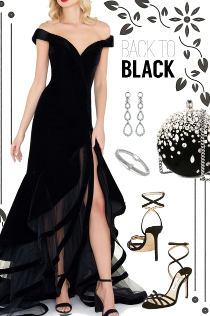 Back To Black !!- combinação de moda