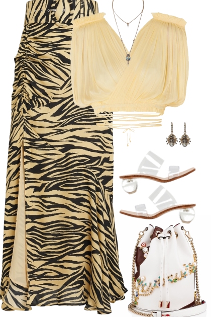 Zebra Print Skirt- Fashion set