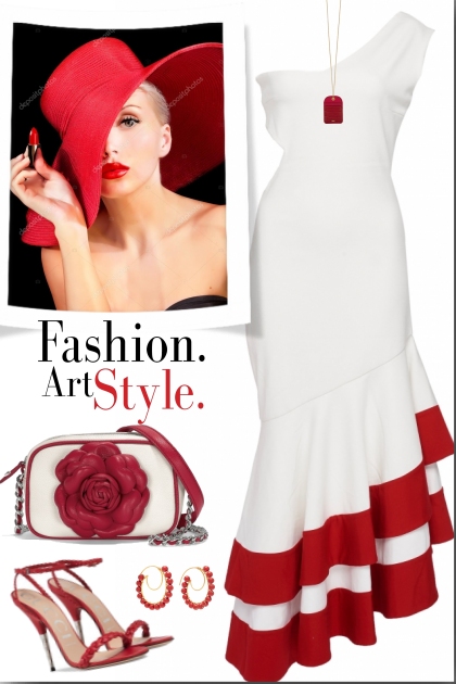 Red & white - Modekombination