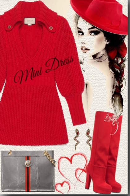 Gucci wool mini dress - Modna kombinacija