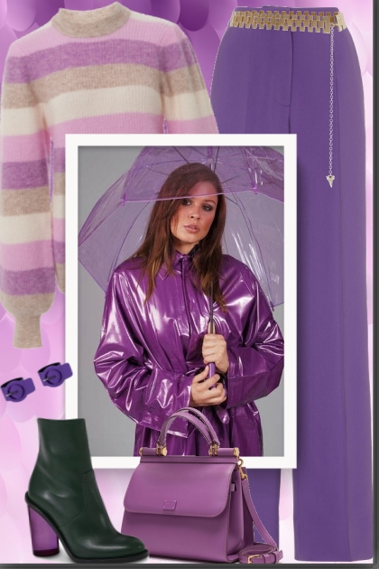 Millennial Purple Umbrella- コーディネート
