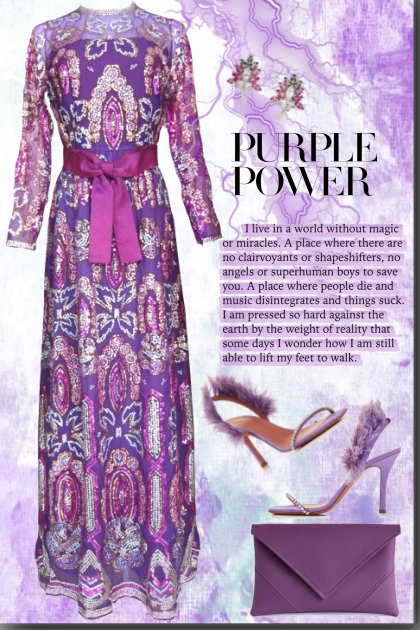 Purple Power <3 <3 - Combinaciónde moda