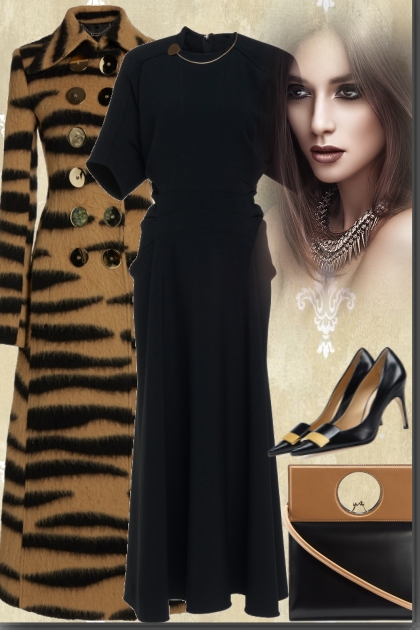 Zebra print coat - Combinazione di moda