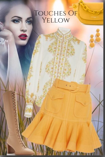 Touches Of Yellow- Combinaciónde moda