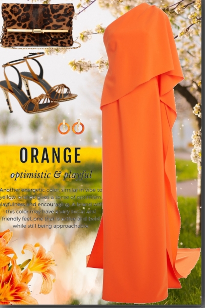 Orange ; Optimistic & Playful- Modna kombinacija
