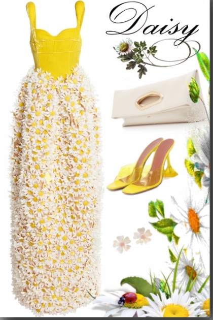 Spring with Daisy flowers- Fashion set