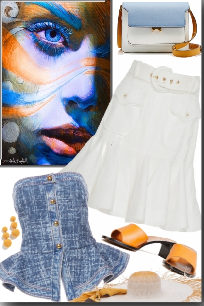 Blue & Orange - Combinazione di moda