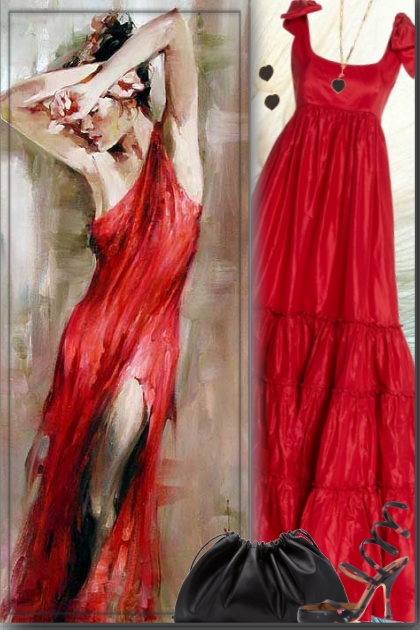 The Red Dress- Fashion set