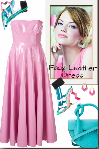 Faux Leather Dress <3 <3 <3 - Fashion set
