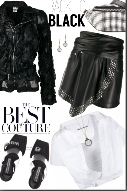 Faux Leather Black - Модное сочетание