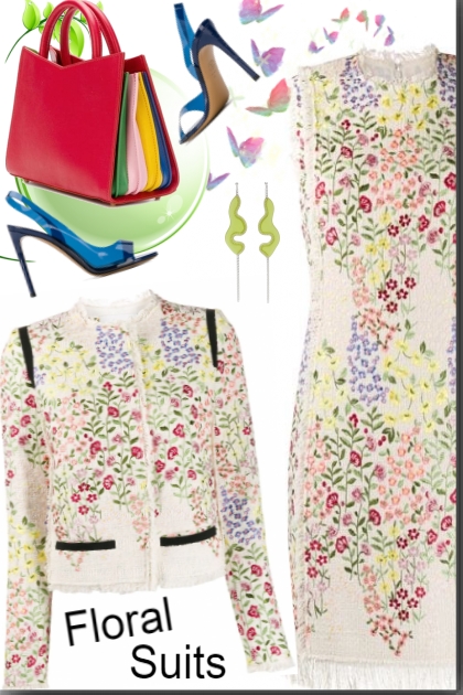 Floral Suits - combinação de moda