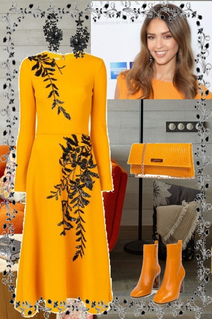 оранж- Combinazione di moda