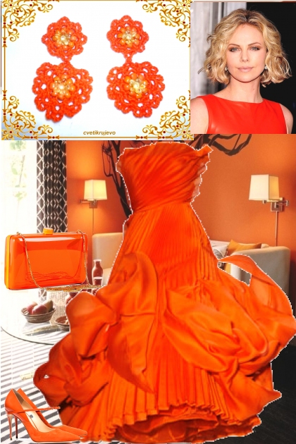 оранжев- Modna kombinacija