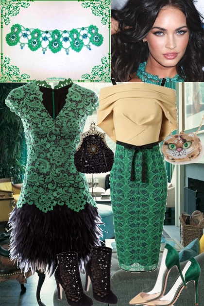 зеленая бирюза- Модное сочетание