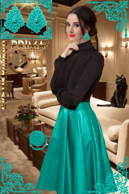 Серьги. Прима. Бирюза. Одри 31333- Fashion set