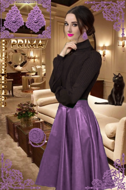 Серьги. Прима. Лавандовый. Одри 3333- Fashion set