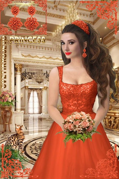 Серьги. Прима. Красный. Одри 2222- Fashion set