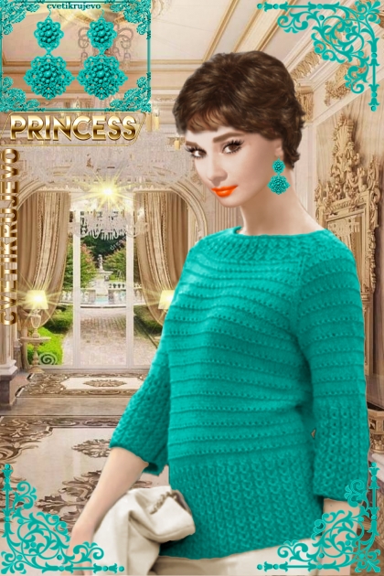 Серьги. Принцесса. Бирюза. Одри 5555- Fashion set