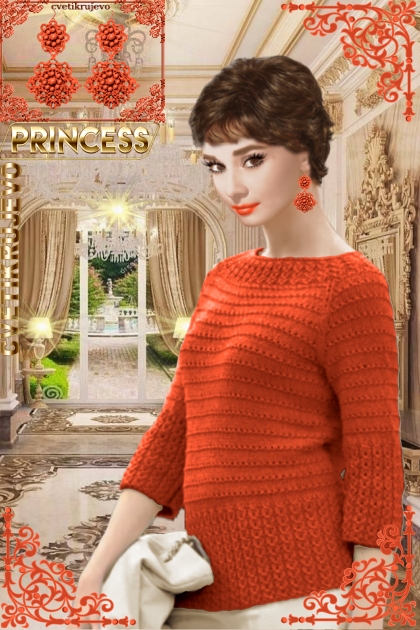 Серьги. Принцесса. Красный. Одри 5555- Fashion set