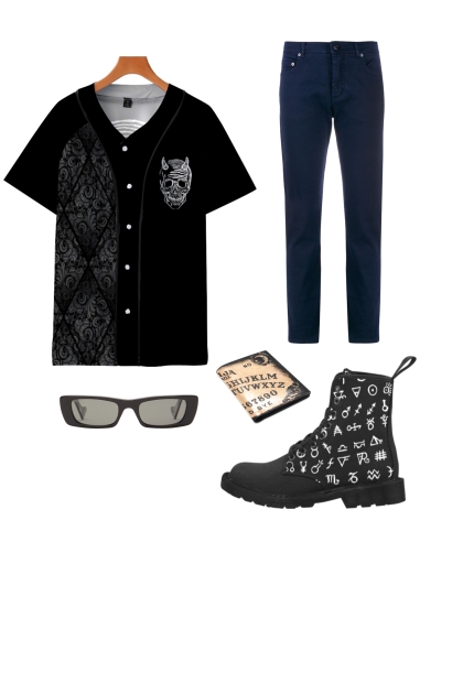 Goth Guy- combinação de moda