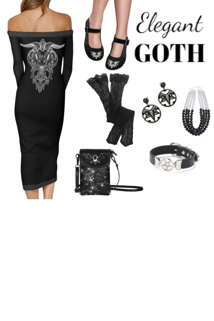 Elegant Goth- Combinaciónde moda