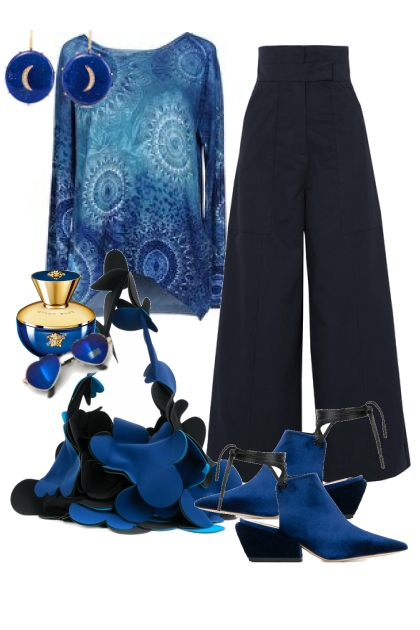 Blue- Combinaciónde moda